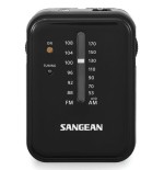 Sangean sr-32 negro radio de bolsillo fm/am altavoz integrado jack y correa