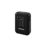 Sangean sr-32 negro radio de bolsillo fm/am altavoz integrado jack y correa
