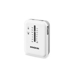 Sangean sr-32 blanco radio de bolsillo fm/am altavoz integrado jack y correa