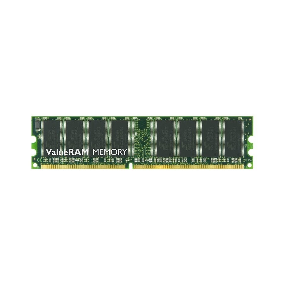 Memoria ram kingston valueram 512 mb dimm de 184 patillas ddr 400 mhz / pc3200 cl3 2.6 v sin memoria intermedia no ecc