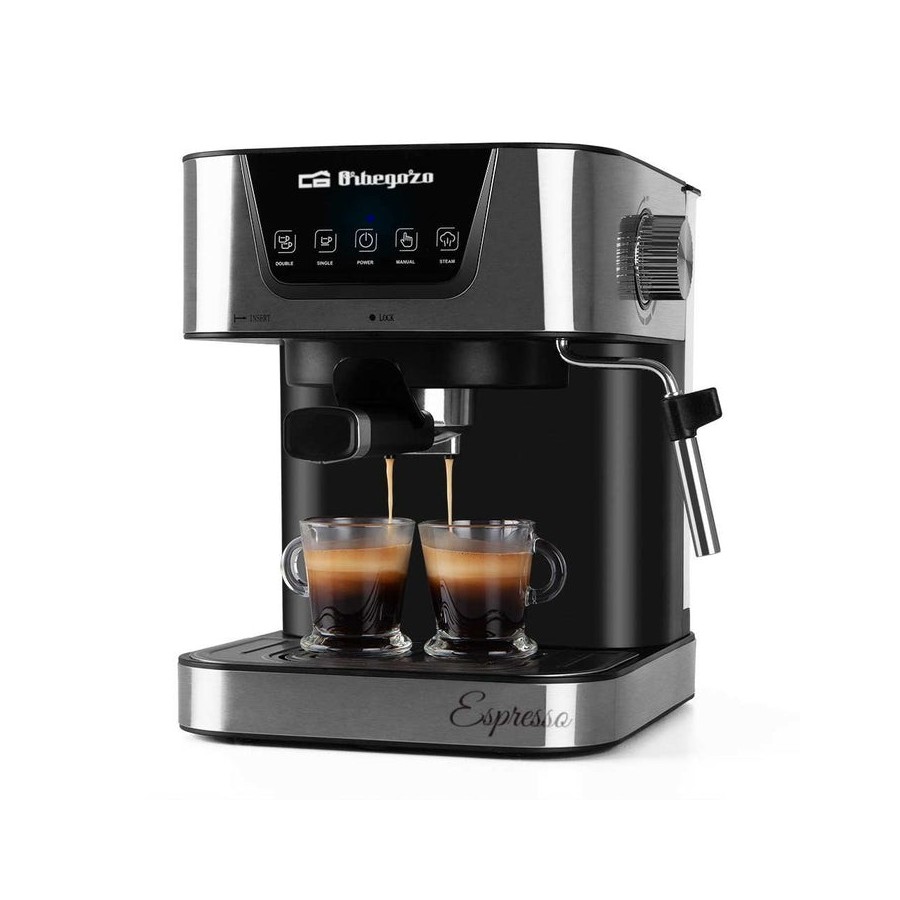 Cafetera expreso orbegozo ex 6000 1050w 20 bares