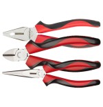 Gedore kit de alicates, mango de 2 componentes, 3 piezas