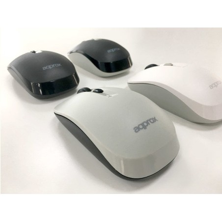 Mouse optico xm180 wireless white/grey approx