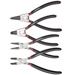 Gedore kit de alicates para circlip, recto y acodado, 4 piezas
