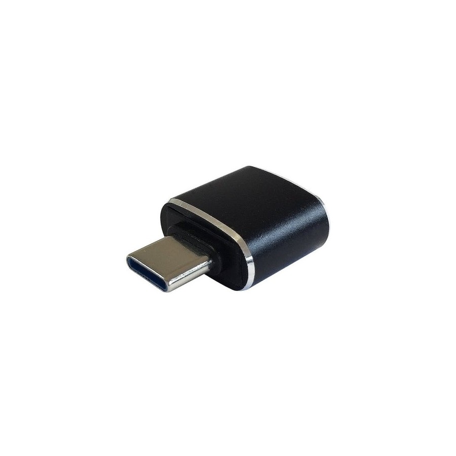 Aisens mini adaptador usb 3.1 gen2 10gbps 3a - tipo usb-c/m-a/h - negro
