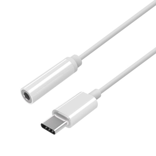 Aisens conversor usb-c a audio estilo apple - usb-c/m-jack 3.5/h - 15cm - blanco