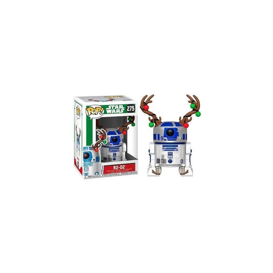 Figura pop star wars holiday r2-d2 with antlers