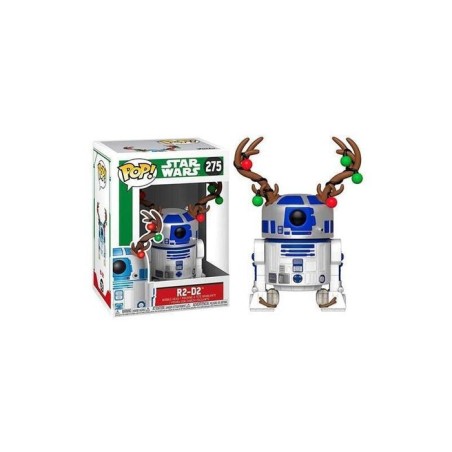 Figura pop star wars holiday r2-d2 with antlers