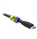 Delock 18304 clips marcadores de cable 0-9 colores 100 piezas, clip de cable