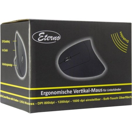 Inter-tech km-206l ratón rf inalámbrico óptico 1600 dpi ambidextro