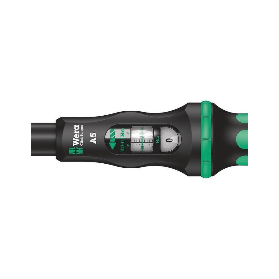Llave dinamométrica wera con trinquete reversible click-torque a 5