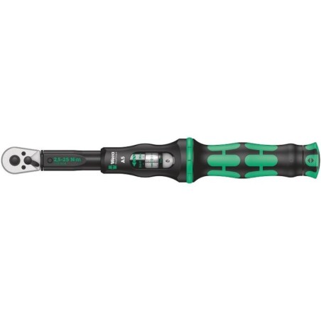 Llave dinamométrica wera con trinquete reversible click-torque a 5