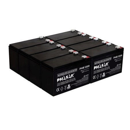 Batería phasak phb 1209 compatible con sai ups phasak según especificaciones