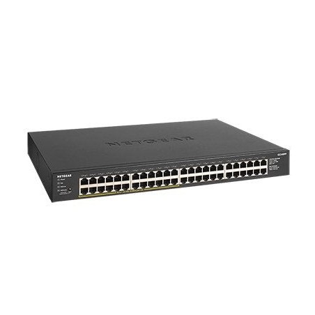 Netgear gs348pp switch 48 puertos gigabit ethernet (10/100/1000) negro energía sobre ethernet (poe)