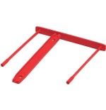 Fellowes 100 fasteners de plástico clip rojo (80mm)