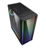 Caja gaming sharkoon lit 200 atx 2xusb3.0 rgb sin fuente negro