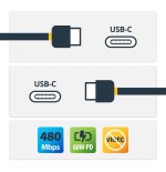 Startech.com cable de 1m usb-c - negro, 1 m, usb c, usb c, 2.0, 480 mbit/s, negro