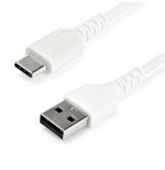2m durable usb 2.0 to usb c    cabl cable white aramid fiber