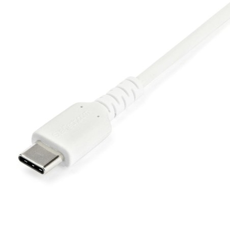 2m durable usb 2.0 to usb c    cabl cable white aramid fiber