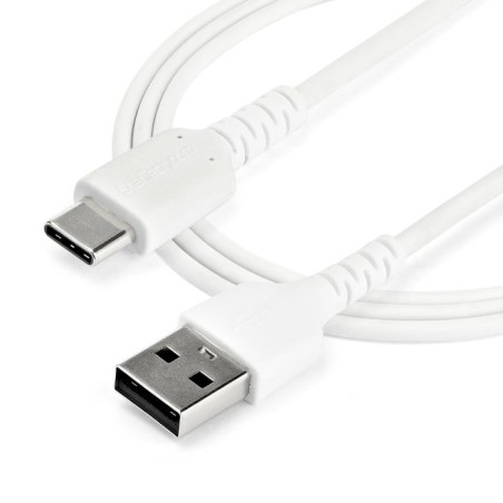 2m durable usb 2.0 to usb c    cabl cable white aramid fiber