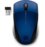 Ratón inalámbrico hp 220 lumiere blue 2.4ghz 1200ppp 3 botones led azul 1600dpi nano receptor usb 1*aa