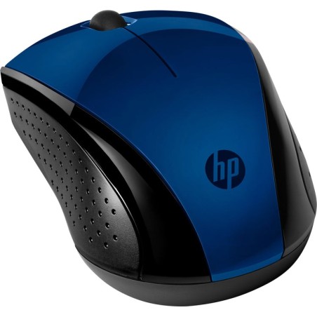 Ratón inalámbrico hp 220 lumiere blue 2.4ghz 1200ppp 3 botones led azul 1600dpi nano receptor usb 1*aa