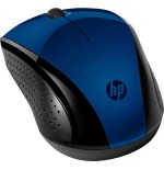 Ratón inalámbrico hp 220 lumiere blue 2.4ghz 1200ppp 3 botones led azul 1600dpi nano receptor usb 1*aa