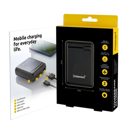 Intenso 7313530  powerbank 10.000 mah negro slim