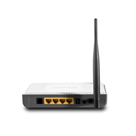 Router modem adsl2+ inalambrico tenda w150d 802.11b/g/n 150mbps 1 antena 5dbi 1xrj11 4xrj45 10/100