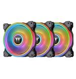 Thermaltake riing quad 12 rgb radiator pack 3 ventiladores edición premium negro