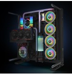 Thermaltake riing quad 12 rgb radiator pack 3 ventiladores edición premium negro