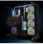 Thermaltake riing quad 12 rgb radiator pack 3 ventiladores edición premium blanco