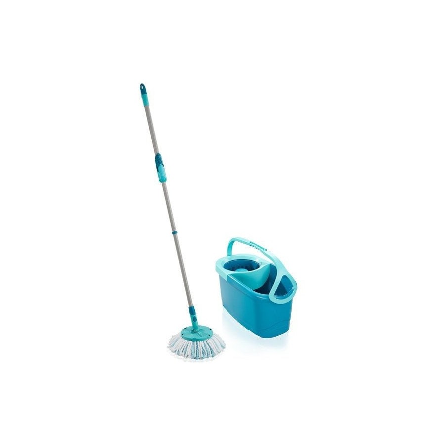 Juego clean twist mop ergo (fregona + cubo + centrífuga) leifheit