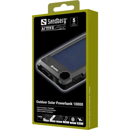 Sandberg outdoor solar powerbank 10000
