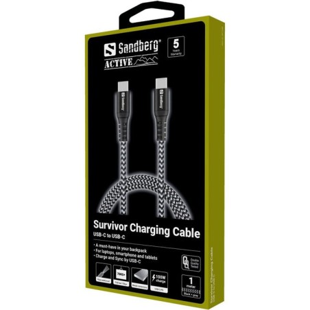 Sandberg survivor usb-c- usb-c cable 1m