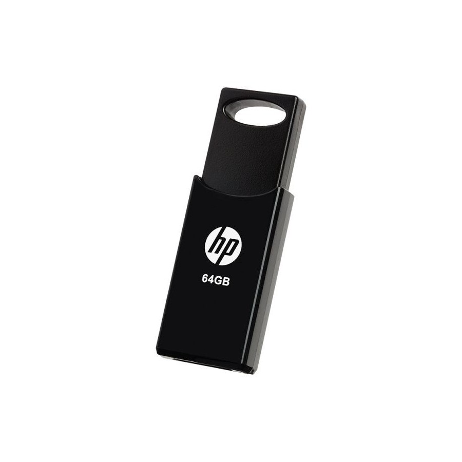 Pendrive hp 64gb usb 2.0 v212w negro tapa deslizante/plastico hpfd212b-64