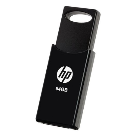 Pendrive hp 64gb usb 2.0 v212w negro tapa deslizante/plastico hpfd212b-64