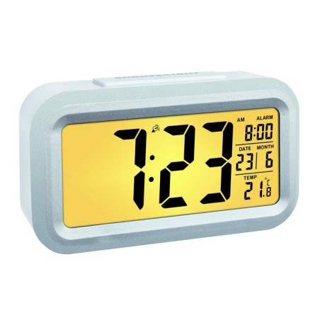 Tfa-dostmann 60.2553.02 despertador reloj despertador digital plata, blanco