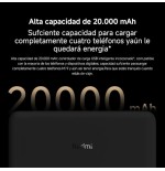 Powerbank 20000mah xiaomi redmi fast charge negra
