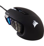 Raton corsair usb gaming scimitar elite rgb optico 16k dpi moba mmo negro
