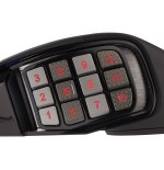 Raton corsair usb gaming scimitar elite rgb optico 16k dpi moba mmo negro