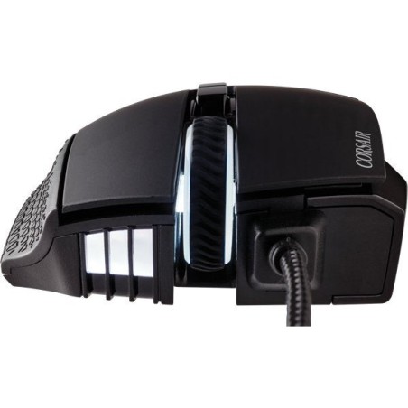 Raton corsair usb gaming scimitar elite rgb optico 16k dpi moba mmo negro