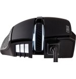 Raton corsair usb gaming scimitar elite rgb optico 16k dpi moba mmo negro