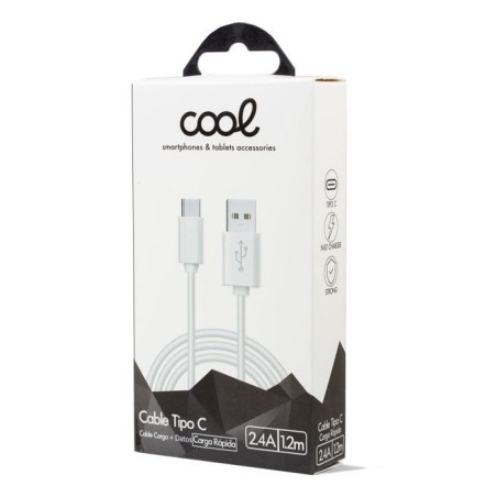 Cool cable usb tipo-c 1.2m blanco