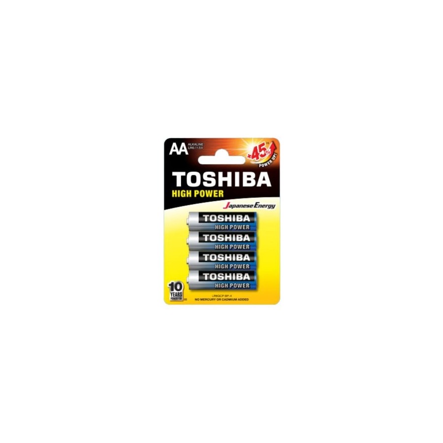 Toshiba lr6gcp bp-4 pila doméstica batería de un solo uso aa alcalino pack 4