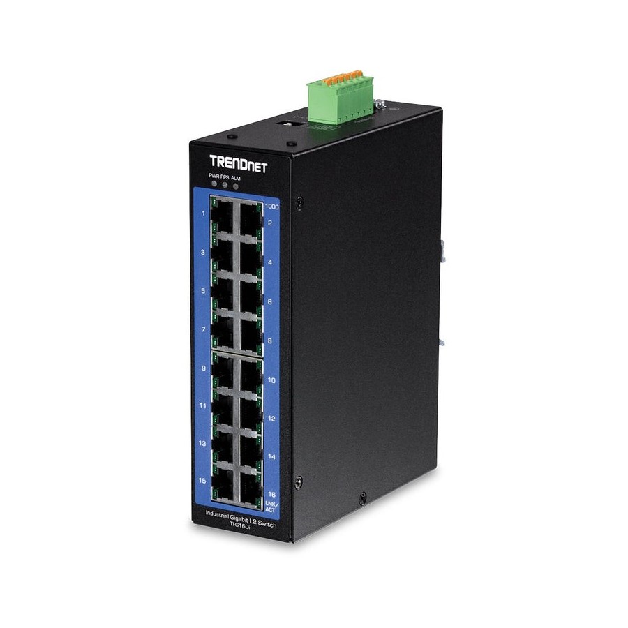 Switch trendnet ti-g160i gestionado gigabit ethernet (10/100/1000) negro