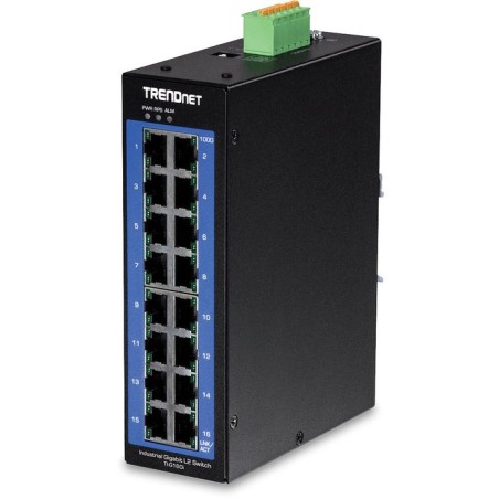 Switch trendnet ti-g160i gestionado gigabit ethernet (10/100/1000) negro