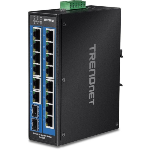 Switch trendnet ti-g162 16 puertos rj-45 gigabit 10 100 1000 sfp