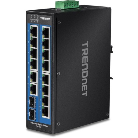 Switch trendnet ti-g162 16 puertos rj-45 gigabit 10 100 1000 sfp