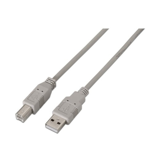 Aisens cable usb 2.0 impresora - tipo a macho a tipo b macho - 4.50m - beige